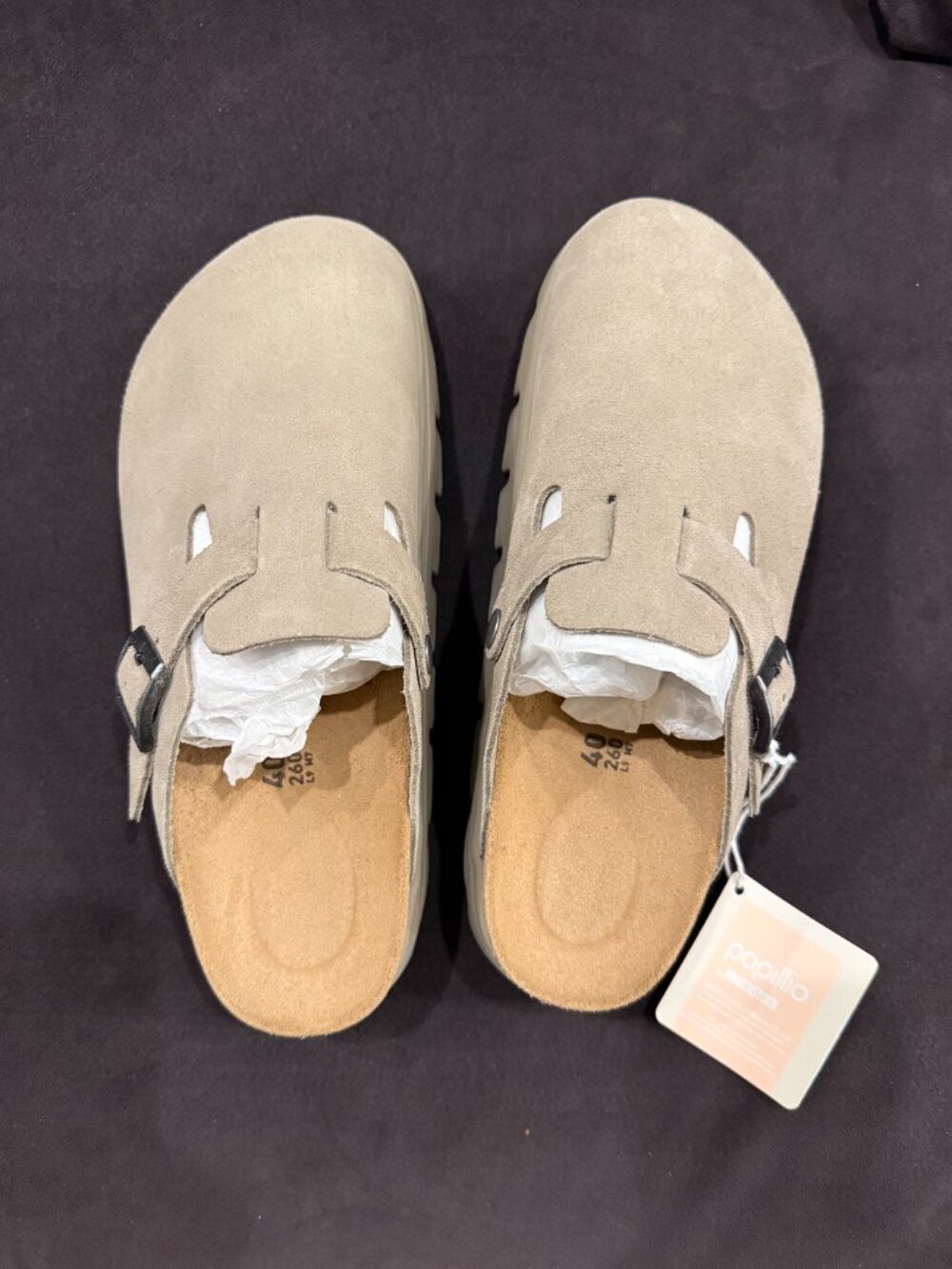 Birkenstock Chunky Boston 40 Taupe - Picture 2 of 4